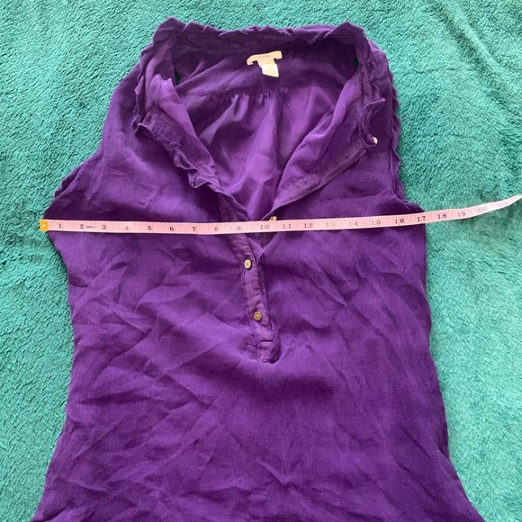 J. Crew‎ Ruffle Blouse Size 12 - Picture 6 of 7